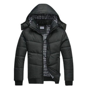 Black Padded Hoody