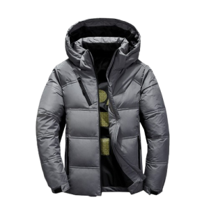Men's Grey Padded Hoody