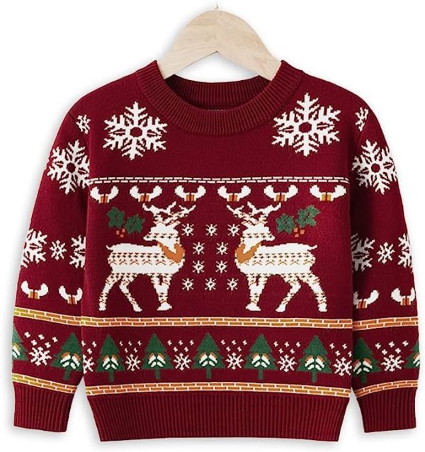 Kid's Jacquard Designed Jumper - Image 4