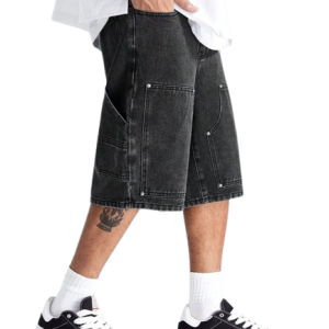 Black Denim Shorts