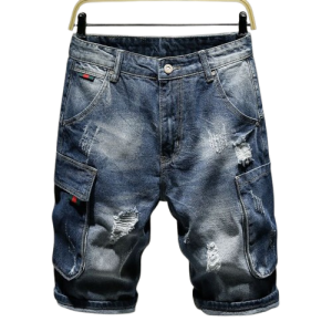 Denim Cargo Shorts