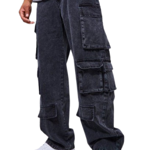 Black Denim Cargo