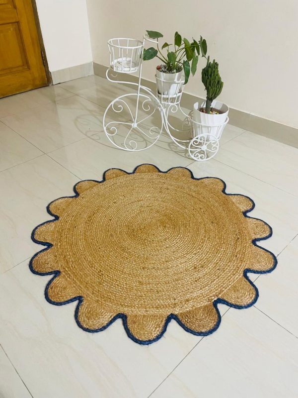 Rectangle Jute Made Floormat - Image 2