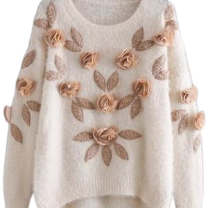 Floral Detailed Jumper
