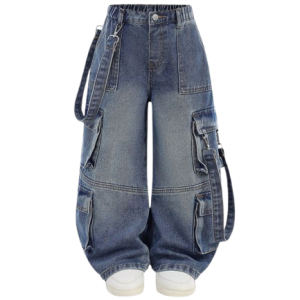 Kid's Denim Cargo